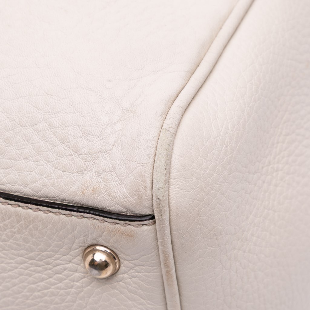 Gucci Medium Leather Bamboo Diana Tote - Image 12