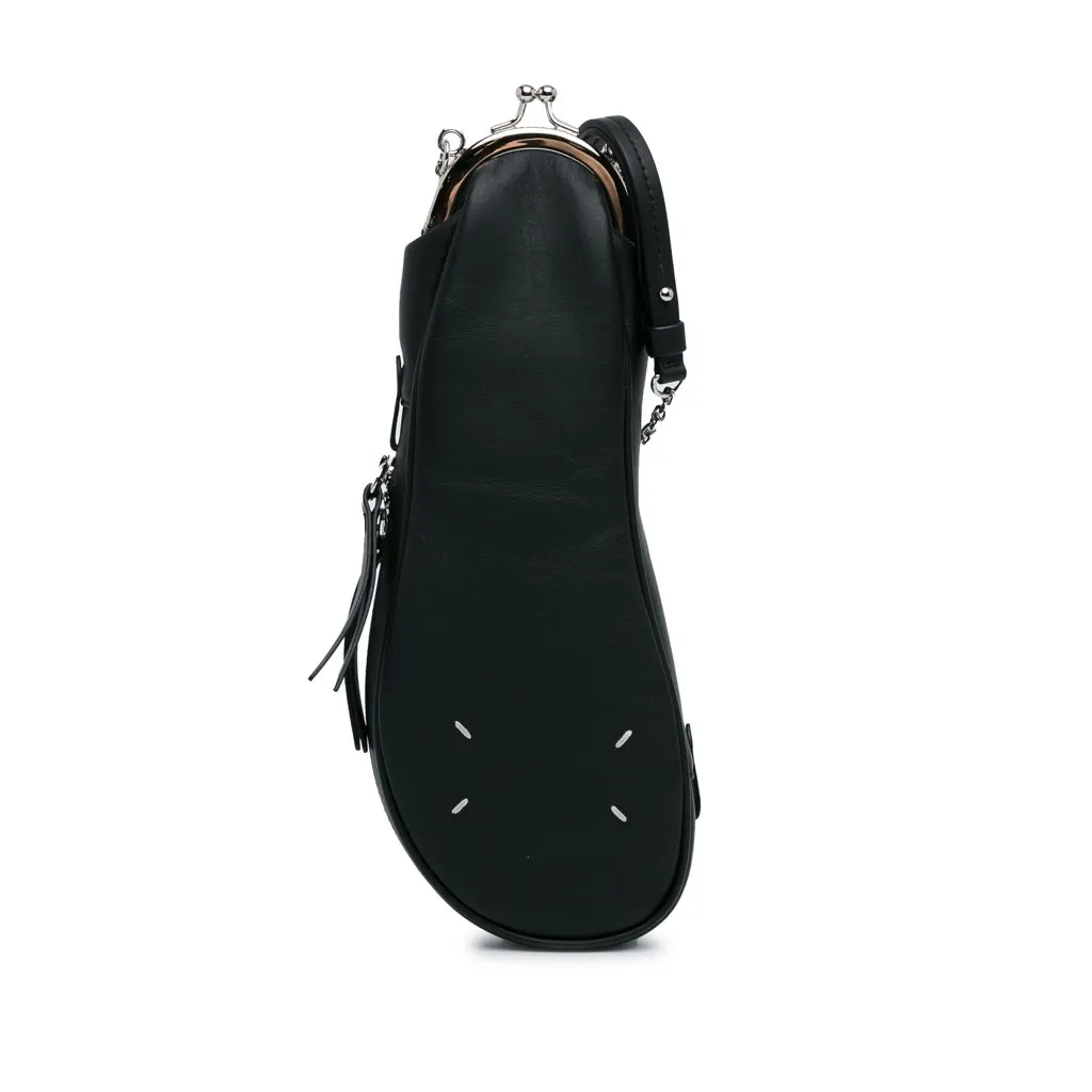 Maison Margiela Leather Tabi Crossbody Black Leather Good - Front View
