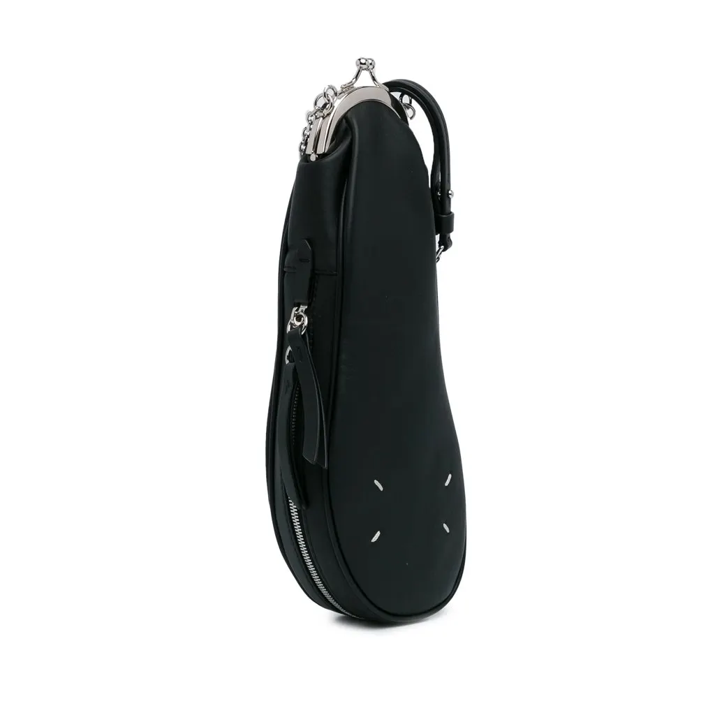Maison Margiela Leather Tabi Crossbody Black Leather Good - Back View
