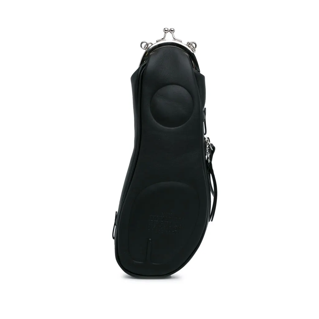Maison Margiela Leather Tabi Crossbody Black Leather Good - Inside View