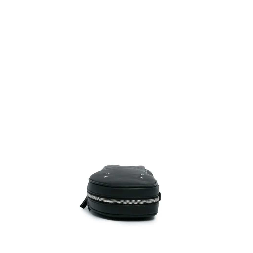Maison Margiela Leather Tabi Crossbody Black Leather Good - Model View