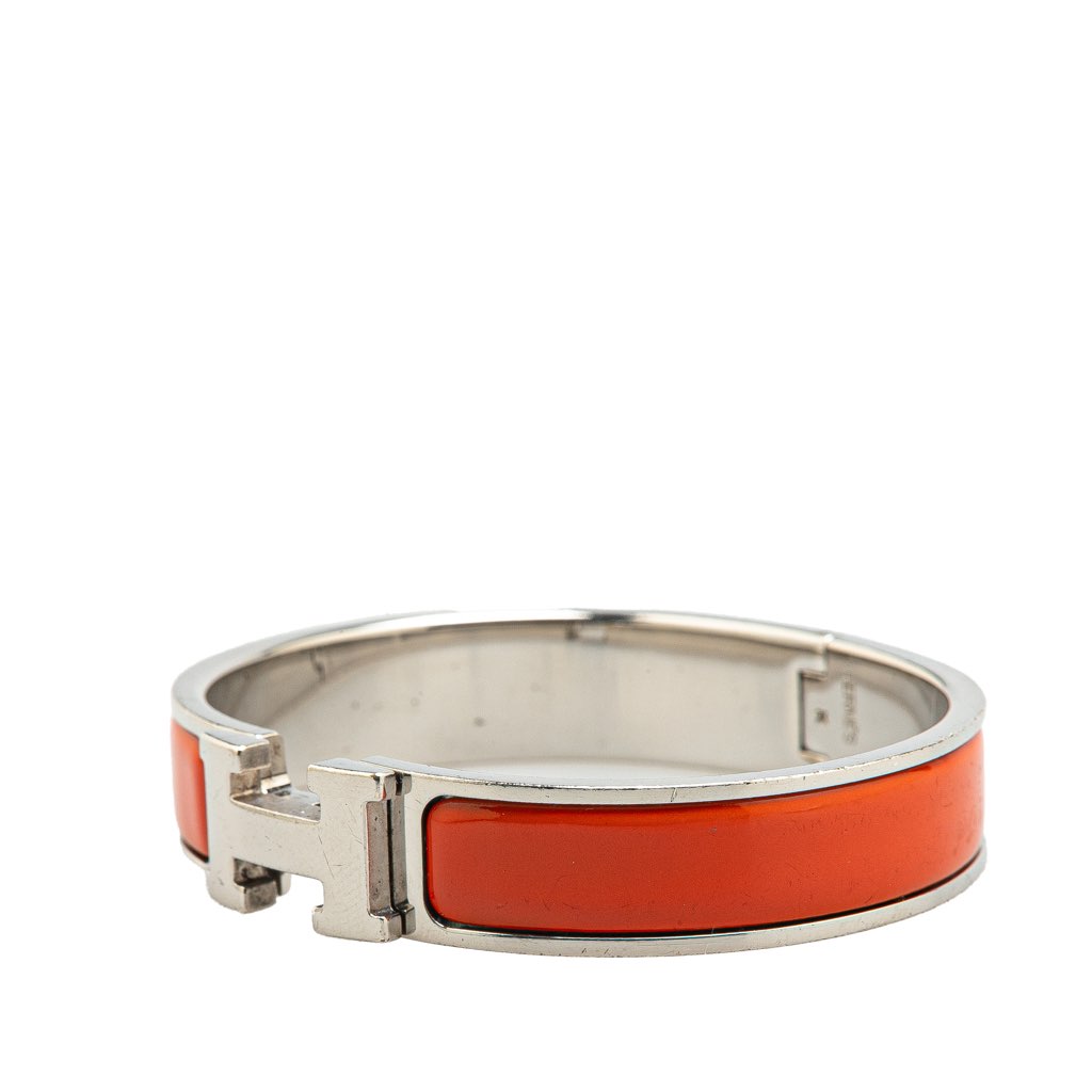 Hermès Narrow Enamel Clic H Bracelet PM - 2