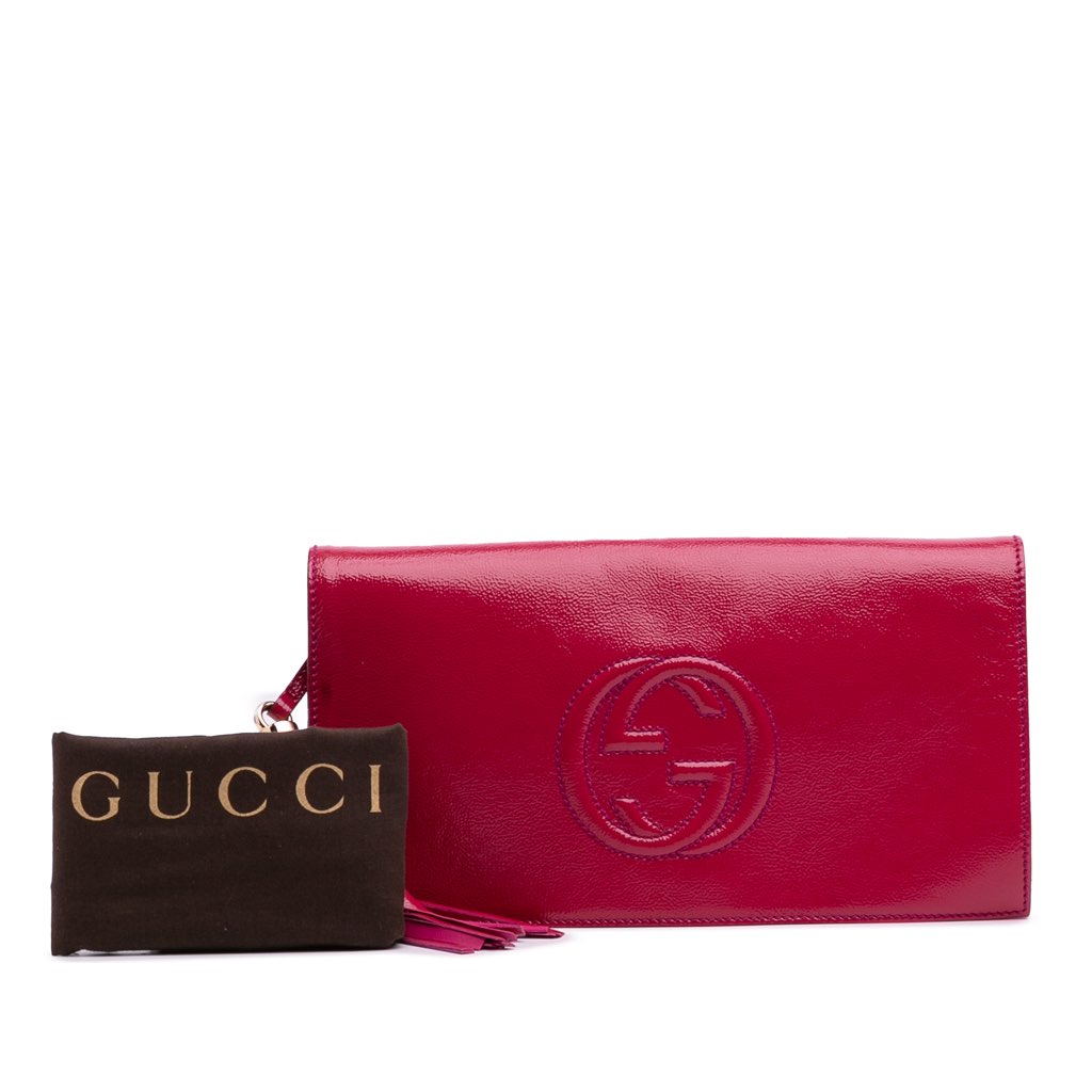 Gucci Soft Patent Soho Disco Clutch - Image 13