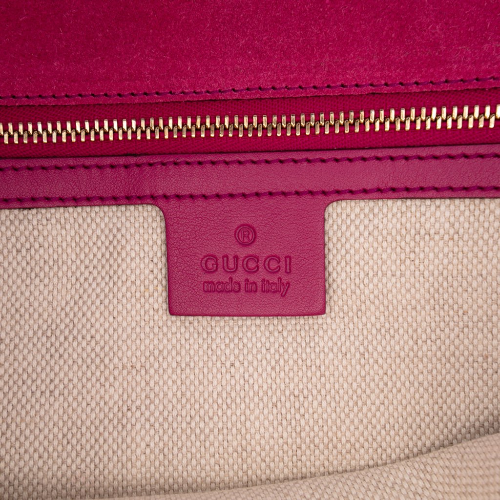 Gucci Soft Patent Soho Disco Clutch - Side view
