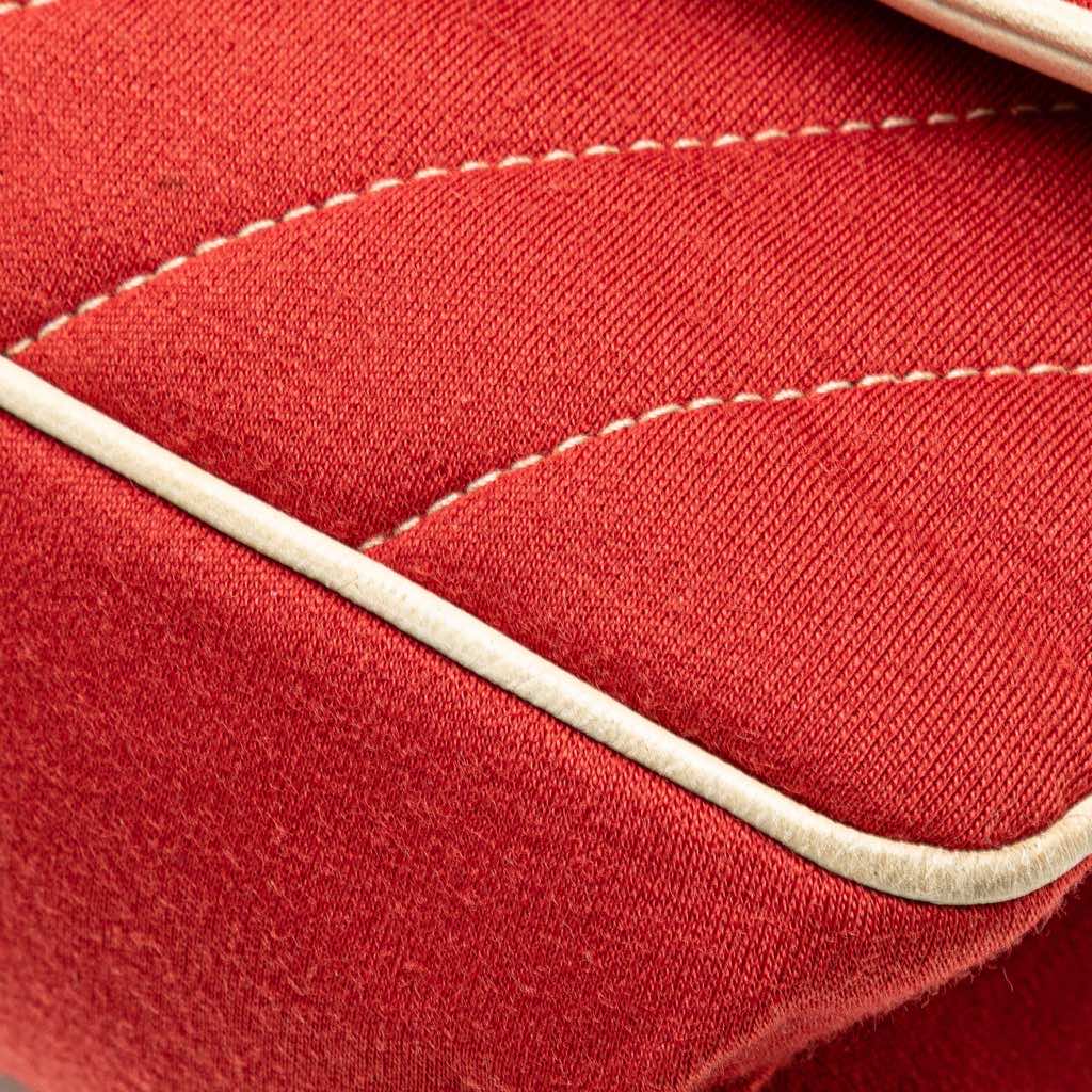 Chanel Jumbo Chevron Jersey Leo Lion Flap - Image 13