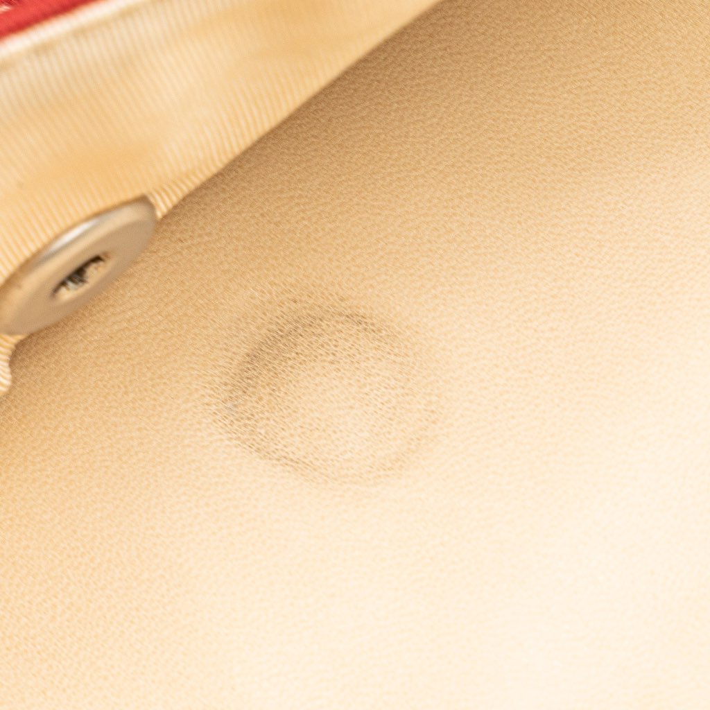 Chanel Jumbo Chevron Jersey Leo Lion Flap - 4