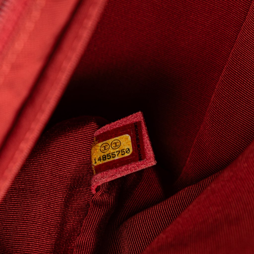 Chanel Jumbo Chevron Jersey Leo Lion Flap - Detail 1