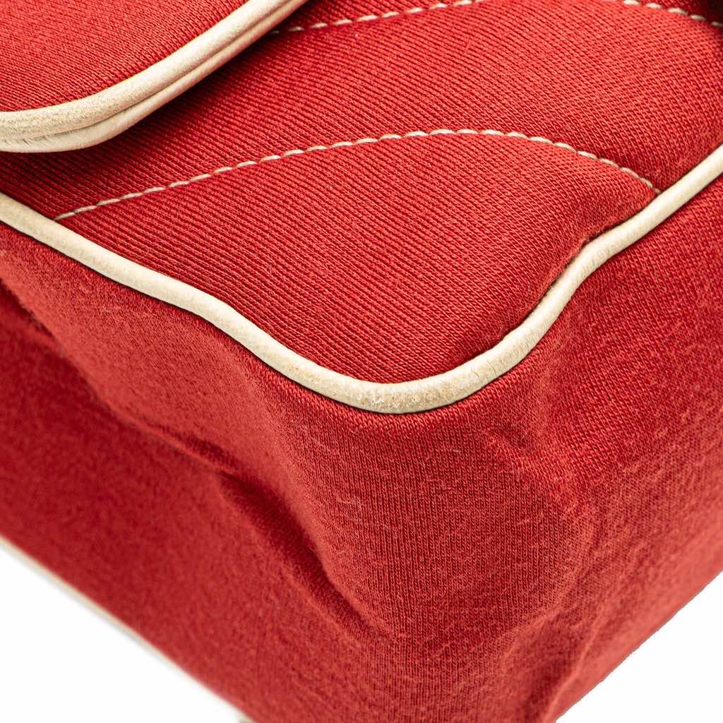 Chanel Jumbo Chevron Jersey Leo Lion Flap - Image 12