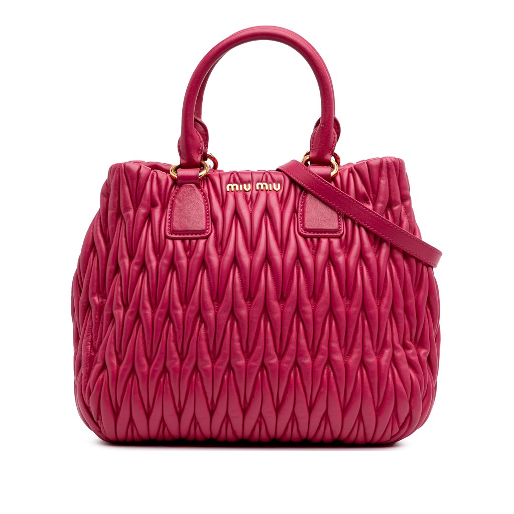 Miu Miu Matelasse Nappa Satchel