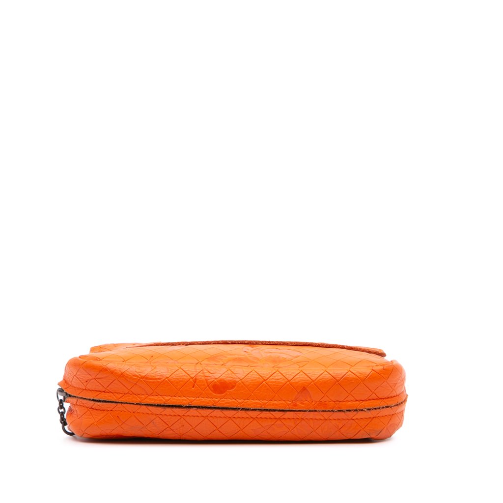 Bottega Veneta Leather Intrecciomirage Butterfly Chain Flap Crossbody - 3