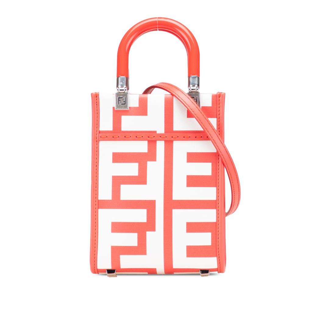 Fendi Marc Jacobs Mini Leather Sunshine Shopper Tote