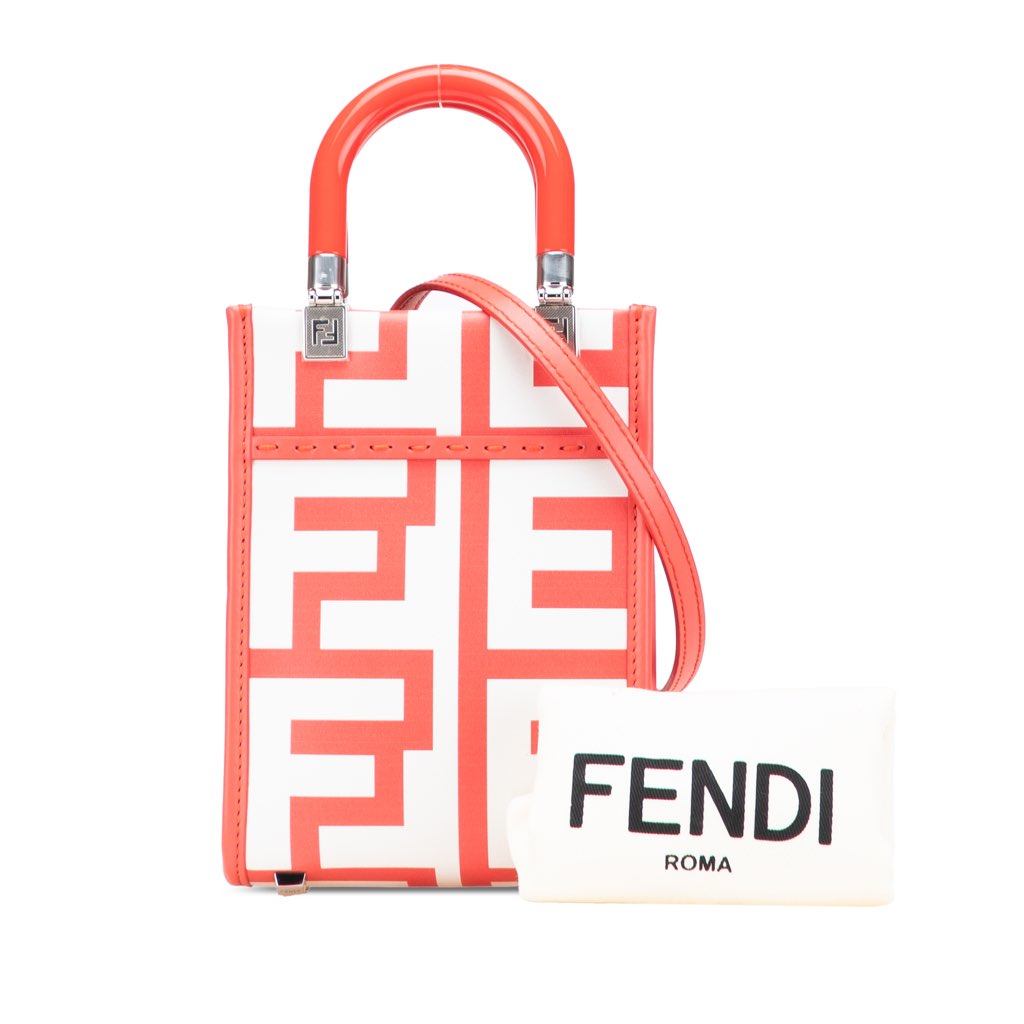 Fendi Marc Jacobs Mini Leather Sunshine Shopper Tote - Image 14