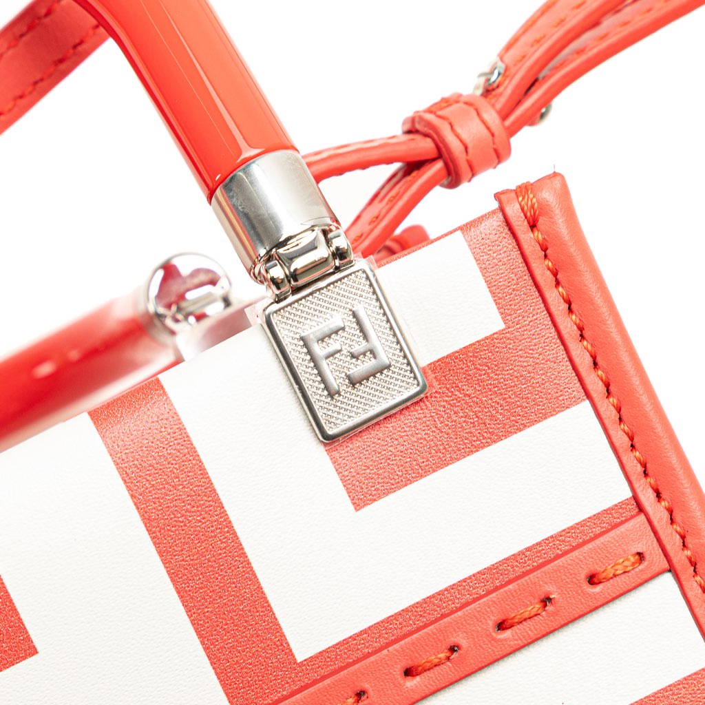 Fendi Marc Jacobs Mini Leather Sunshine Shopper Tote - Image 11