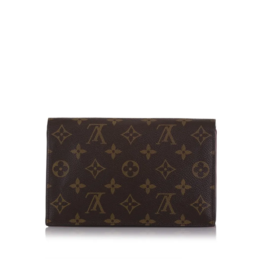 Louis Vuitton Monogram Flore Wallet On Chain Brown Canvas Very good - Inside View