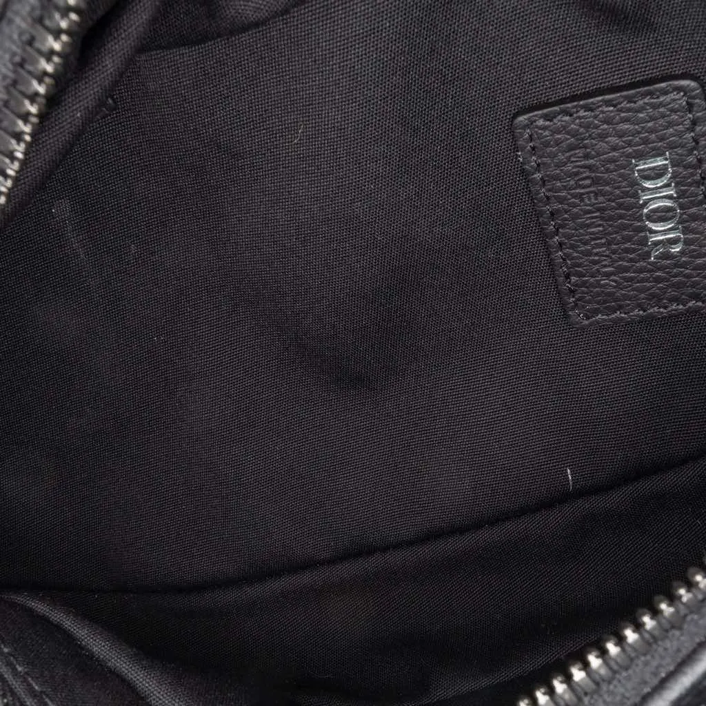 Dior Oblique Scarab Sling Black Canvas Good - Model View