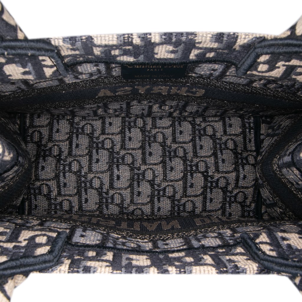 Dior Small Oblique Canvas Book Tote - 4