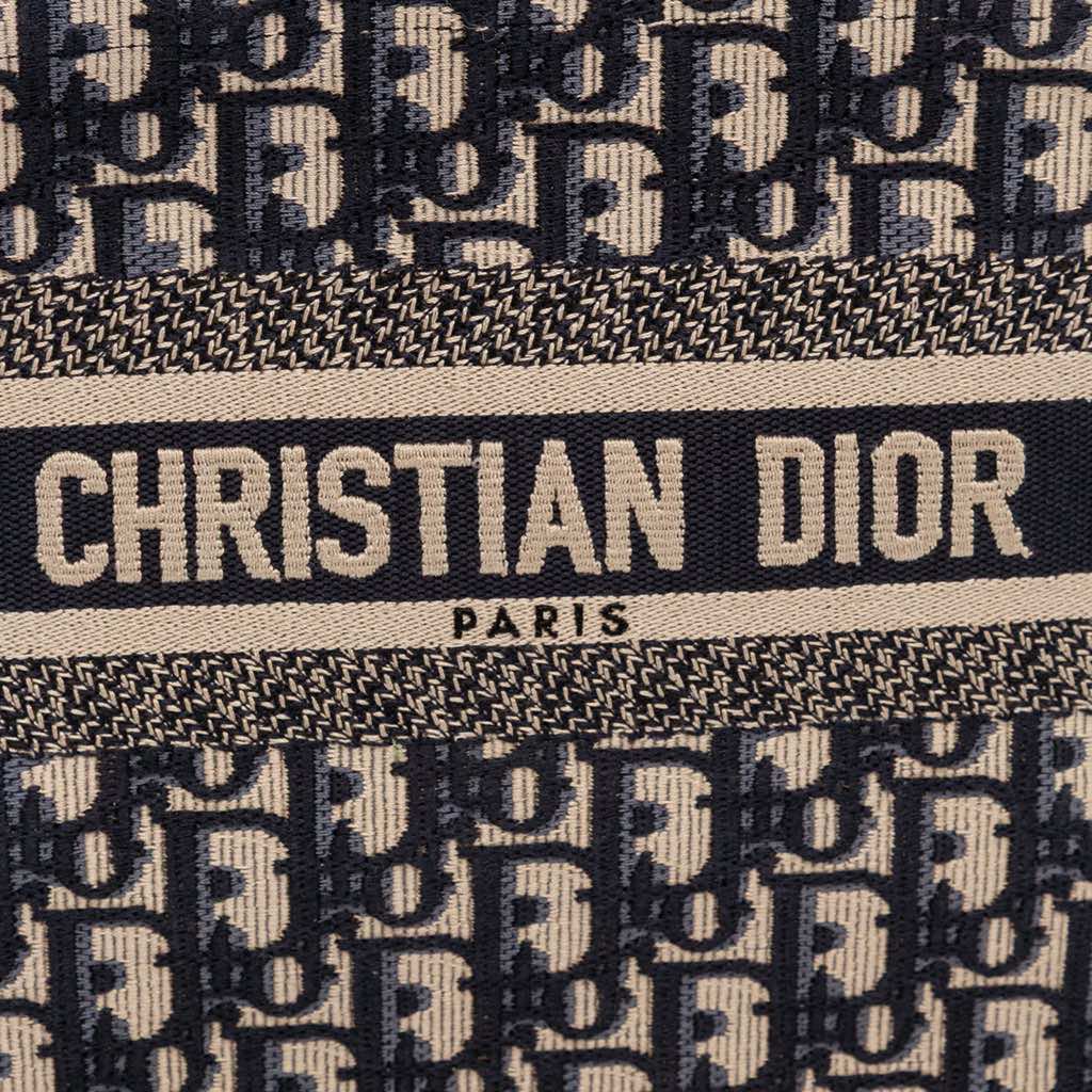 Dior Small Oblique Canvas Book Tote - Image 11