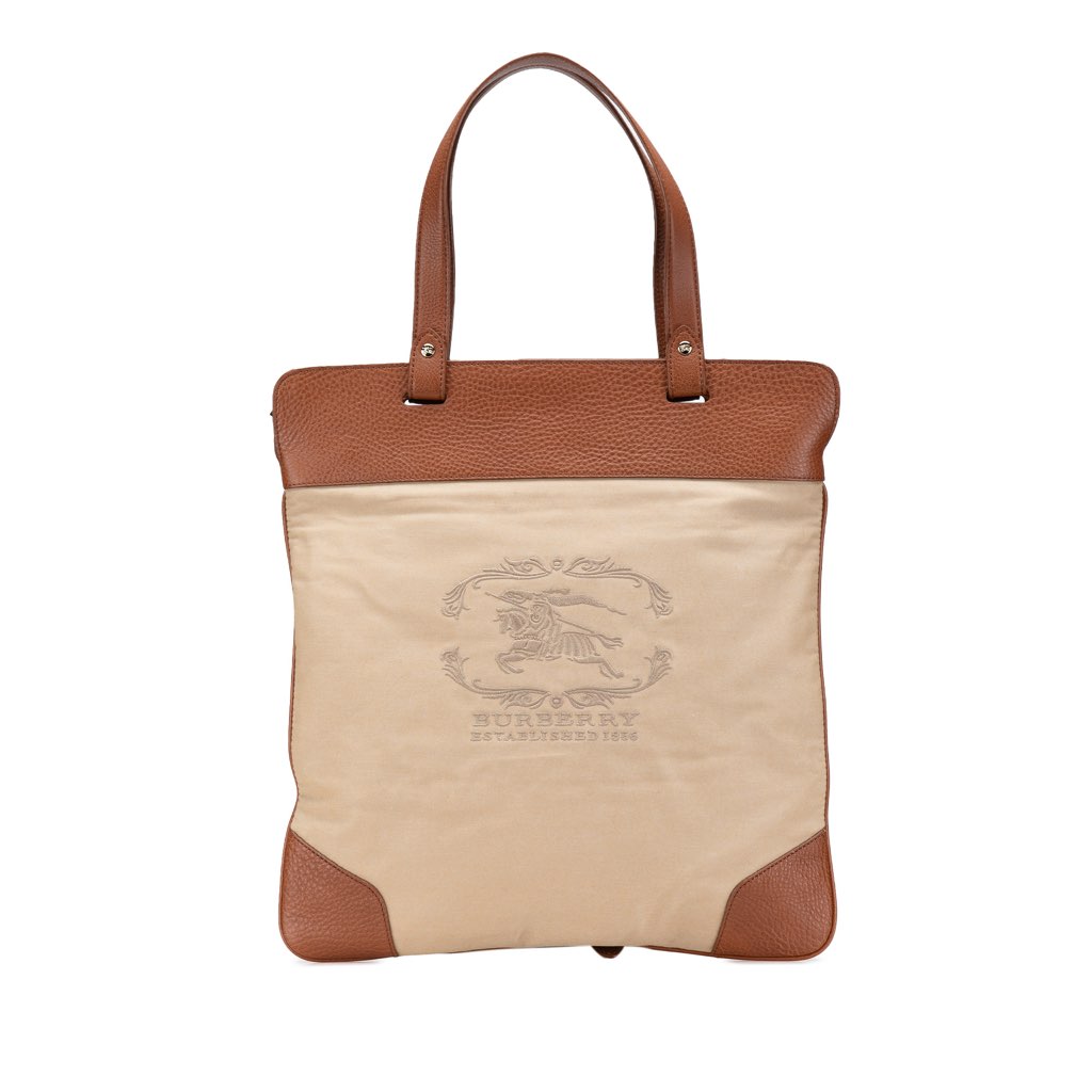 Burberry Canvas Stowell Roll Up Tote