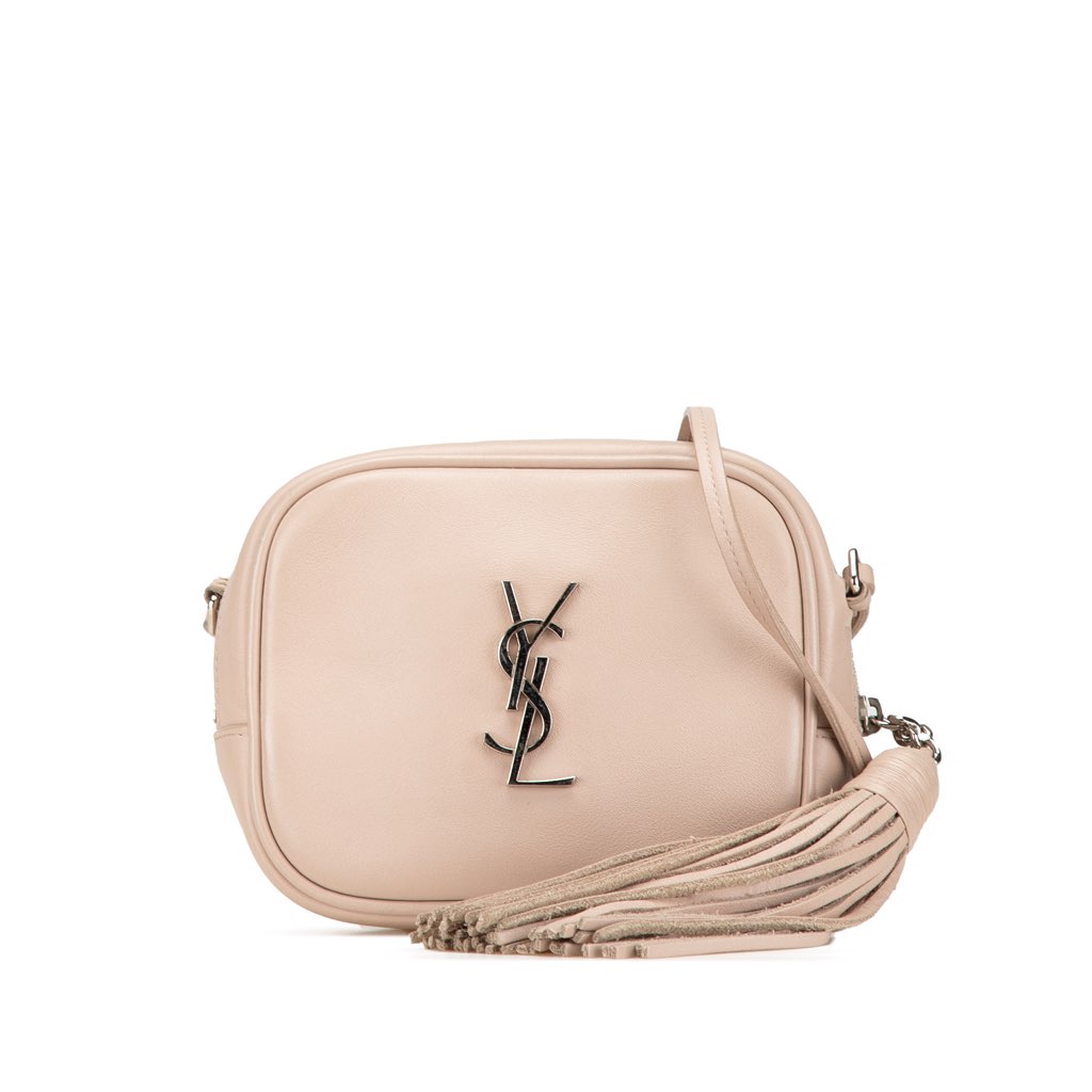 Saint Laurent Nappa Monogram Blogger Bag