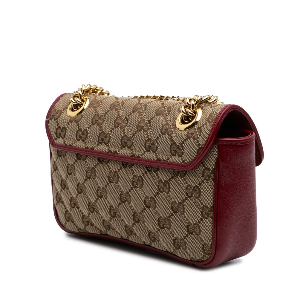 Gucci Mini GG Marmont Matelasse Canvas Flap Crossbody - 2