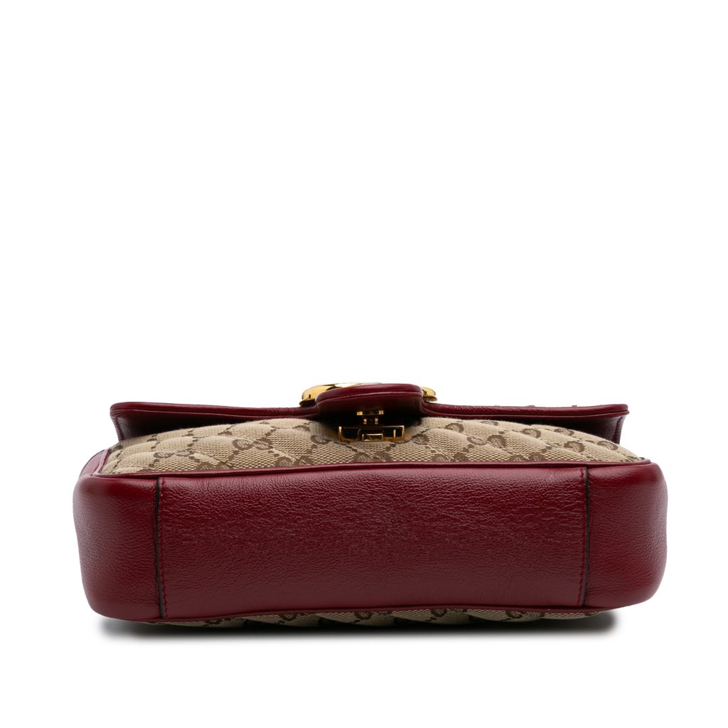 Gucci Mini GG Marmont Matelasse Canvas Flap Crossbody - 3