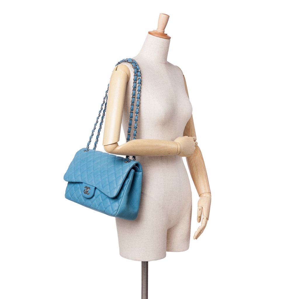 Chanel Jumbo Classic Caviar Double Flap - Image 14