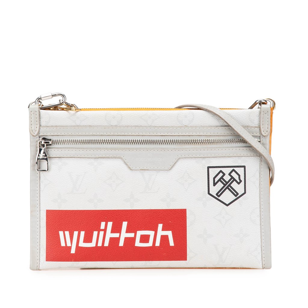 Louis Vuitton Monogram Antartica Double Flat Messenger