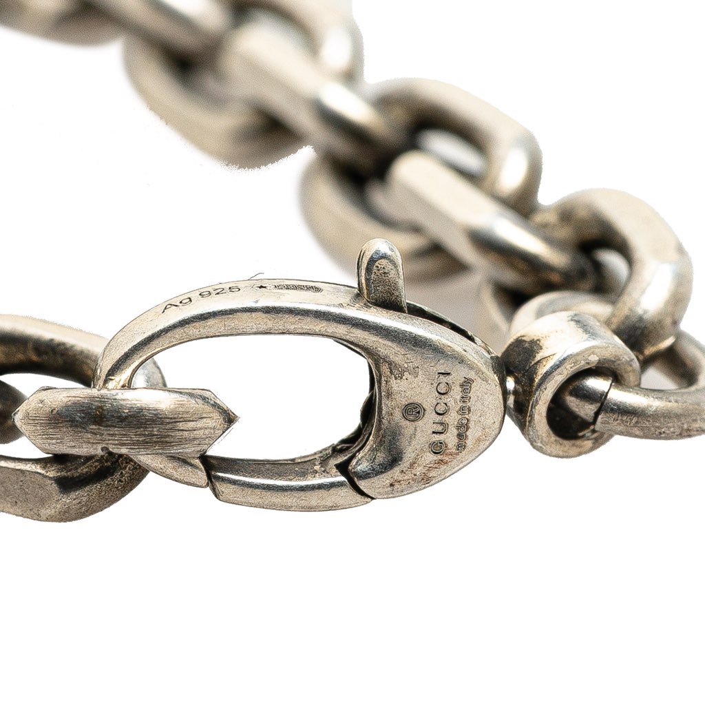 Gucci Sterling Silver Interlocking G Chain Bracelet - 5