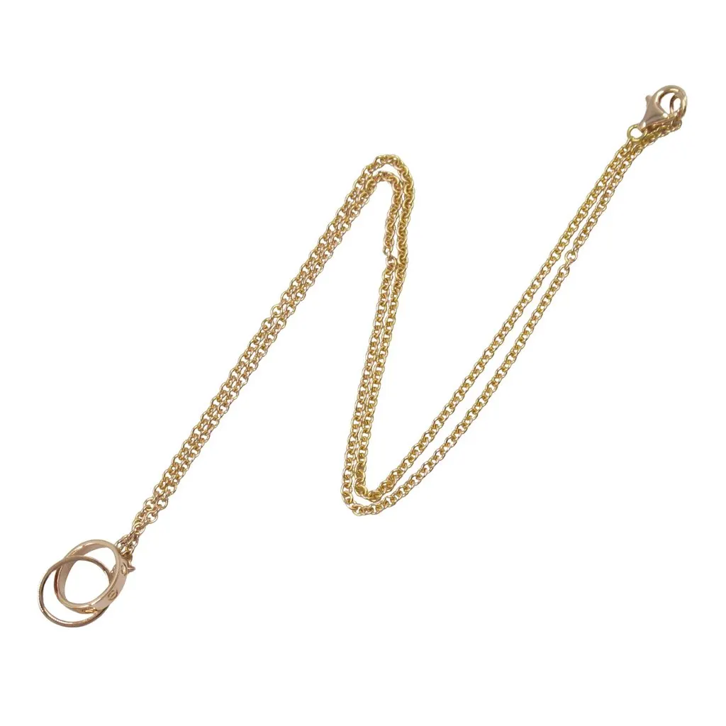 Cartier 18K Rose Gold Baby Love Necklace Pink Rose Gold Good - Inside View