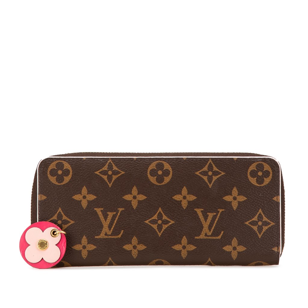 Louis Vuitton Monogram Bloom Flower Clemence Wallet