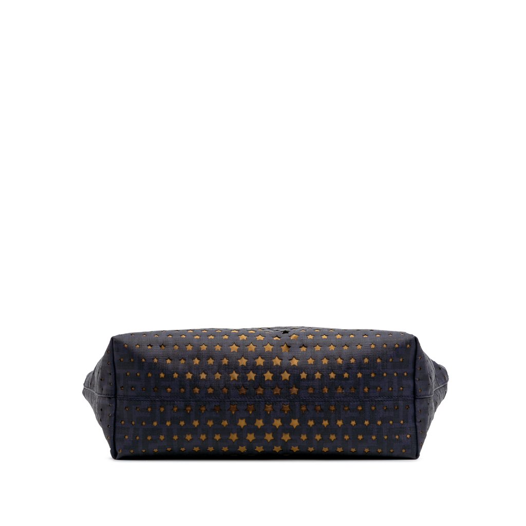 Fendi Medium Coated Canvas Laser Cut Star Roll Tote - 3