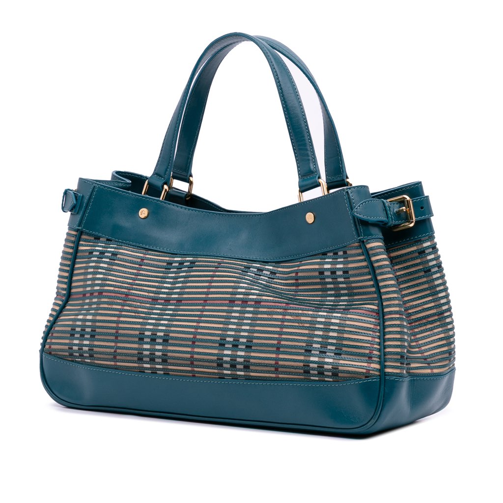 Burberry Haymarket Check Coated Canvas Ravensdon Handbag - 2