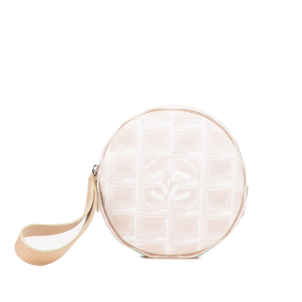 Chanel New Travel Line Nylon Round Pouch
