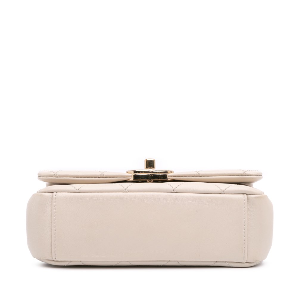 Chanel Medium Lambskin Twist Chain Enamel CC Flap - Image 6