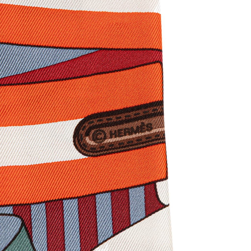 Hermès Sangles Silk Twilly Scarf - 4