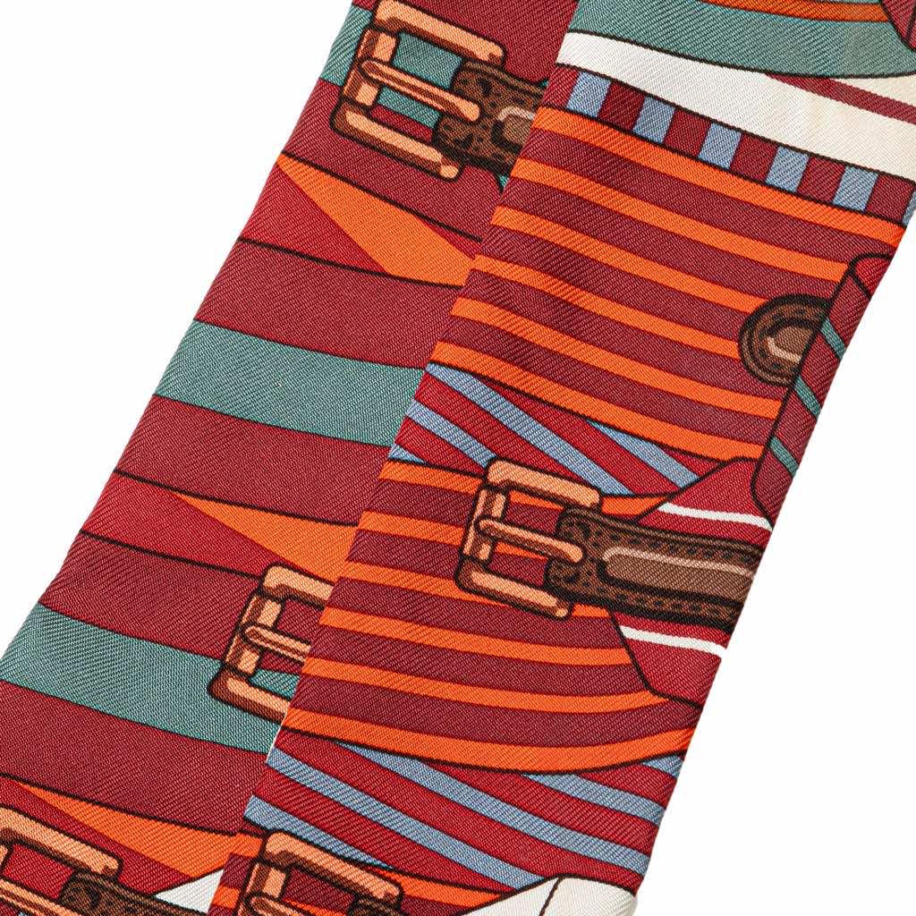 Hermès Sangles Silk Twilly Scarf - 5