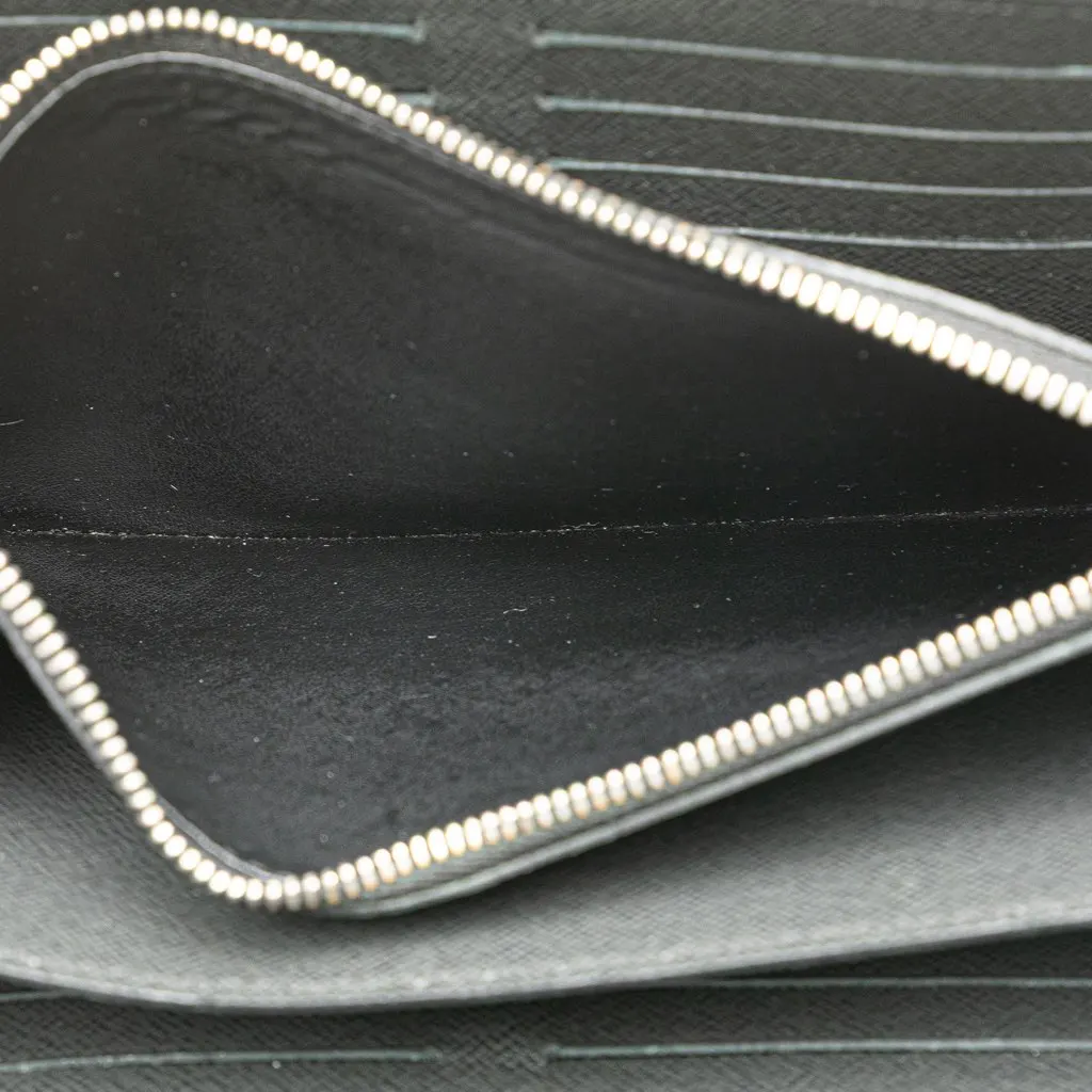 Louis Vuitton Taiga Zippy XL Long Wallet Black Leather Good - Box View