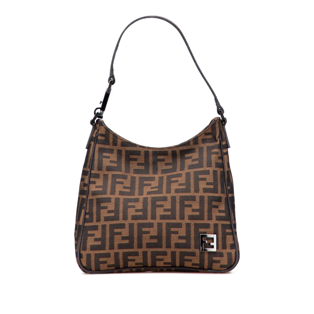 Fendi Zucca Canvas Shoulder Bag