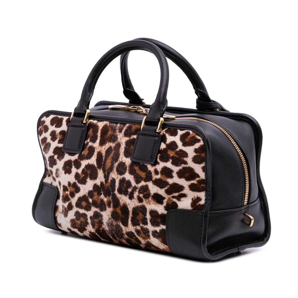 Loewe Pony Hair Leopard Print Amazona 28 - 2
