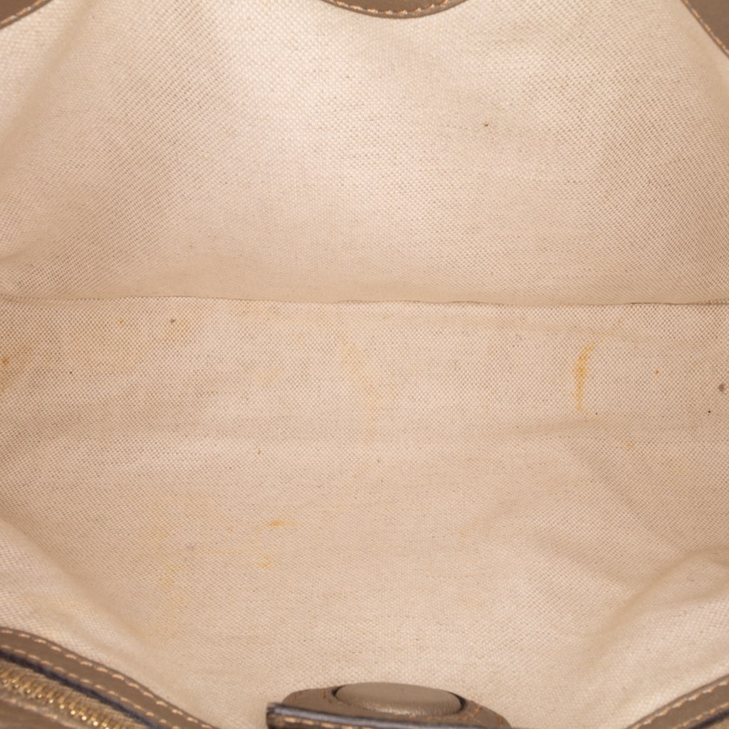 Gucci Medium Calfskin Bamboo Shopper Satchel - 4