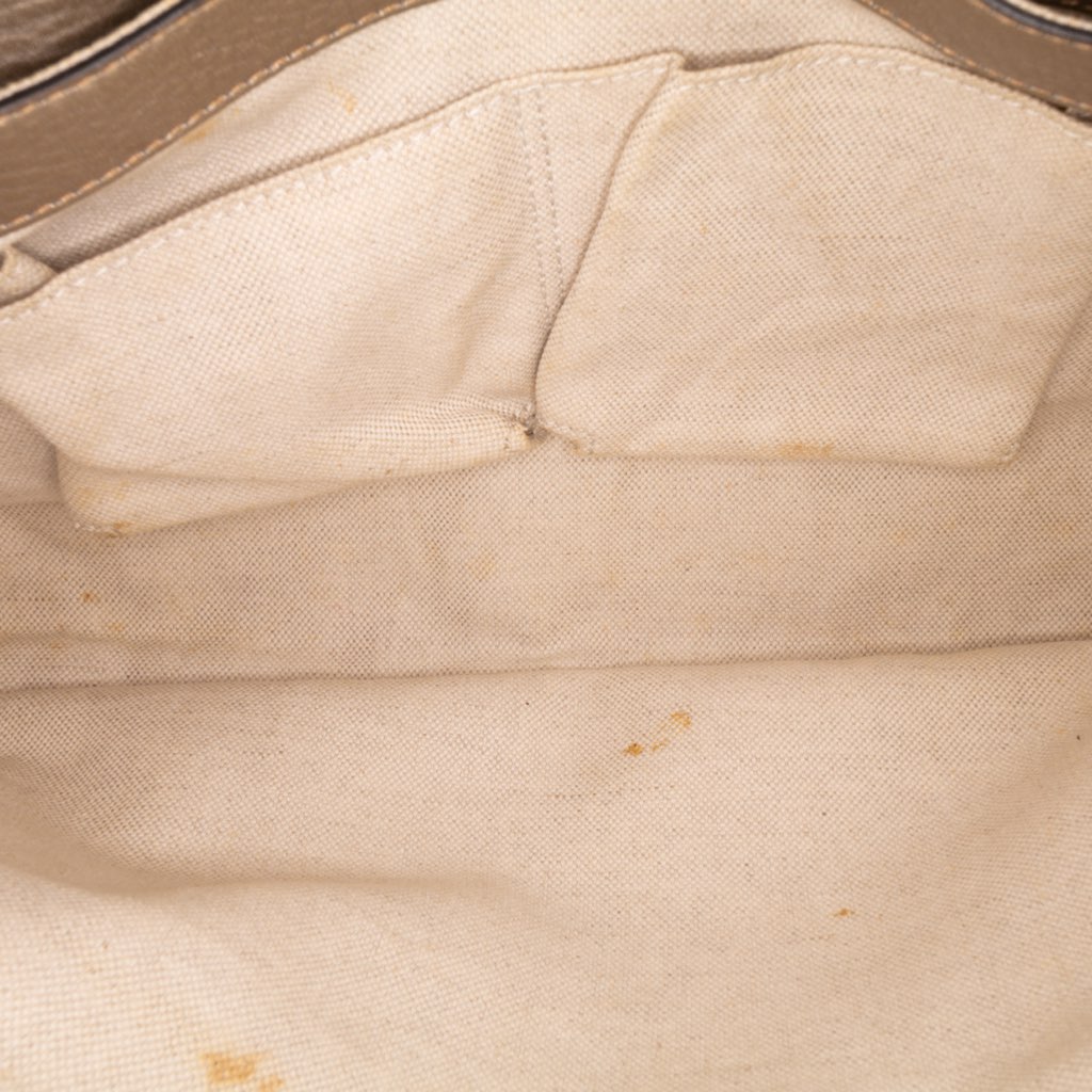 Gucci Medium Calfskin Bamboo Shopper Satchel - Side view