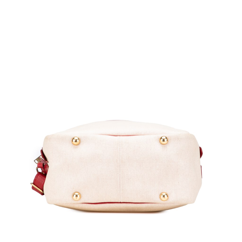 Hermès Toile and Clemence Victoria Messenger Bag - 3