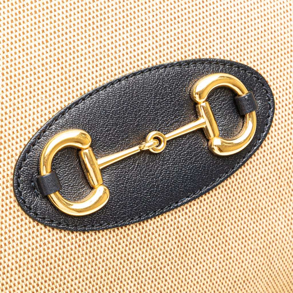 Gucci Medium Canvas Horsebit 1955 Tote - Image 10