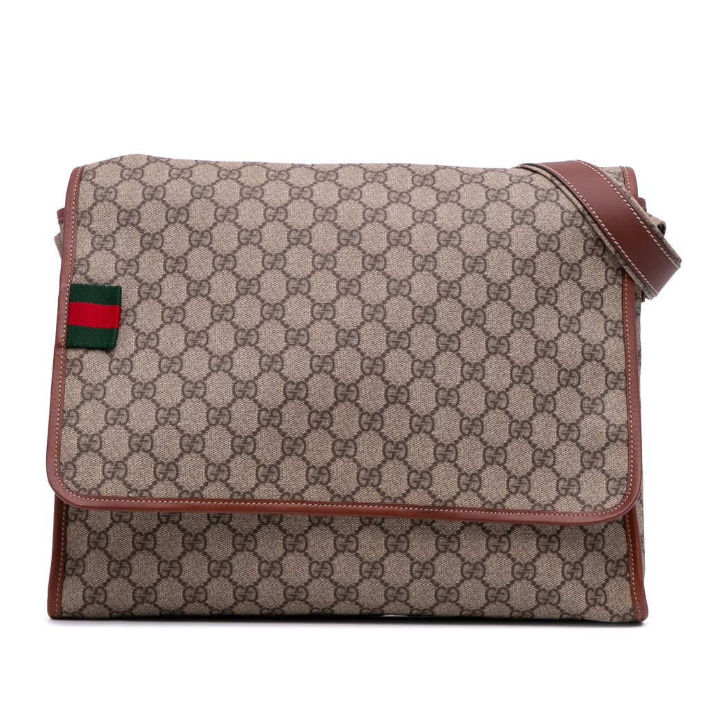 Gucci GG Supreme Web Messenger Bag