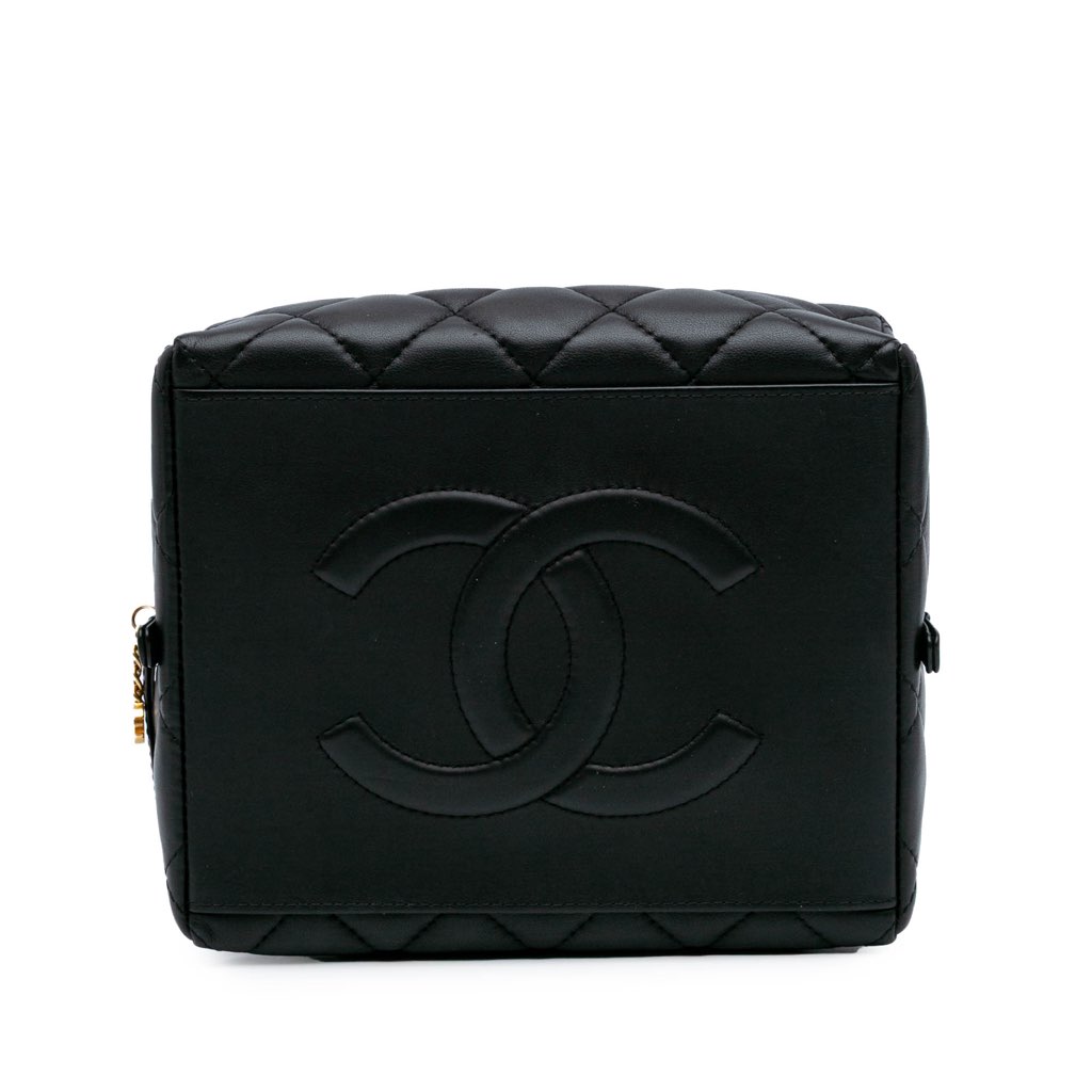 Chanel Métiers d'Art CC Quilted Lambskin Box Top Handle Satchel - Image 6