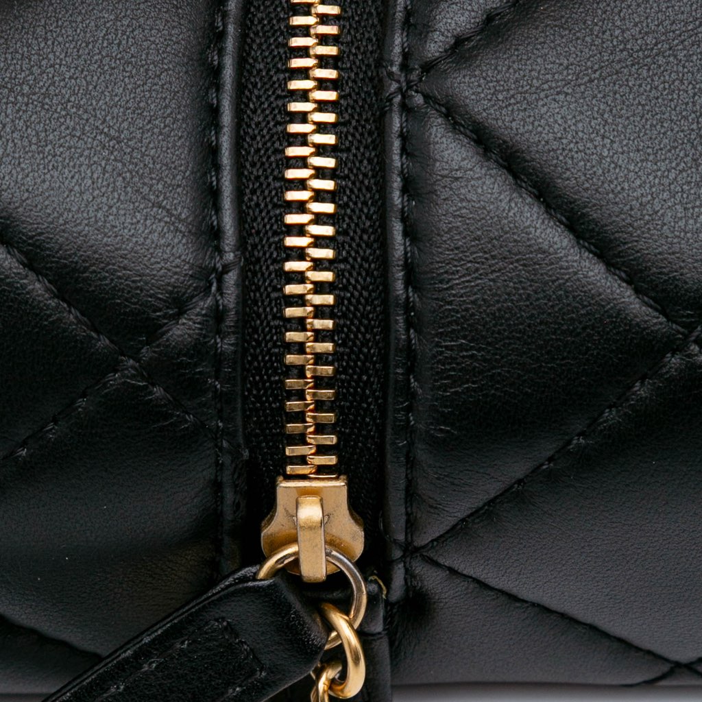 Chanel Métiers d'Art CC Quilted Lambskin Box Top Handle Satchel - Image 11