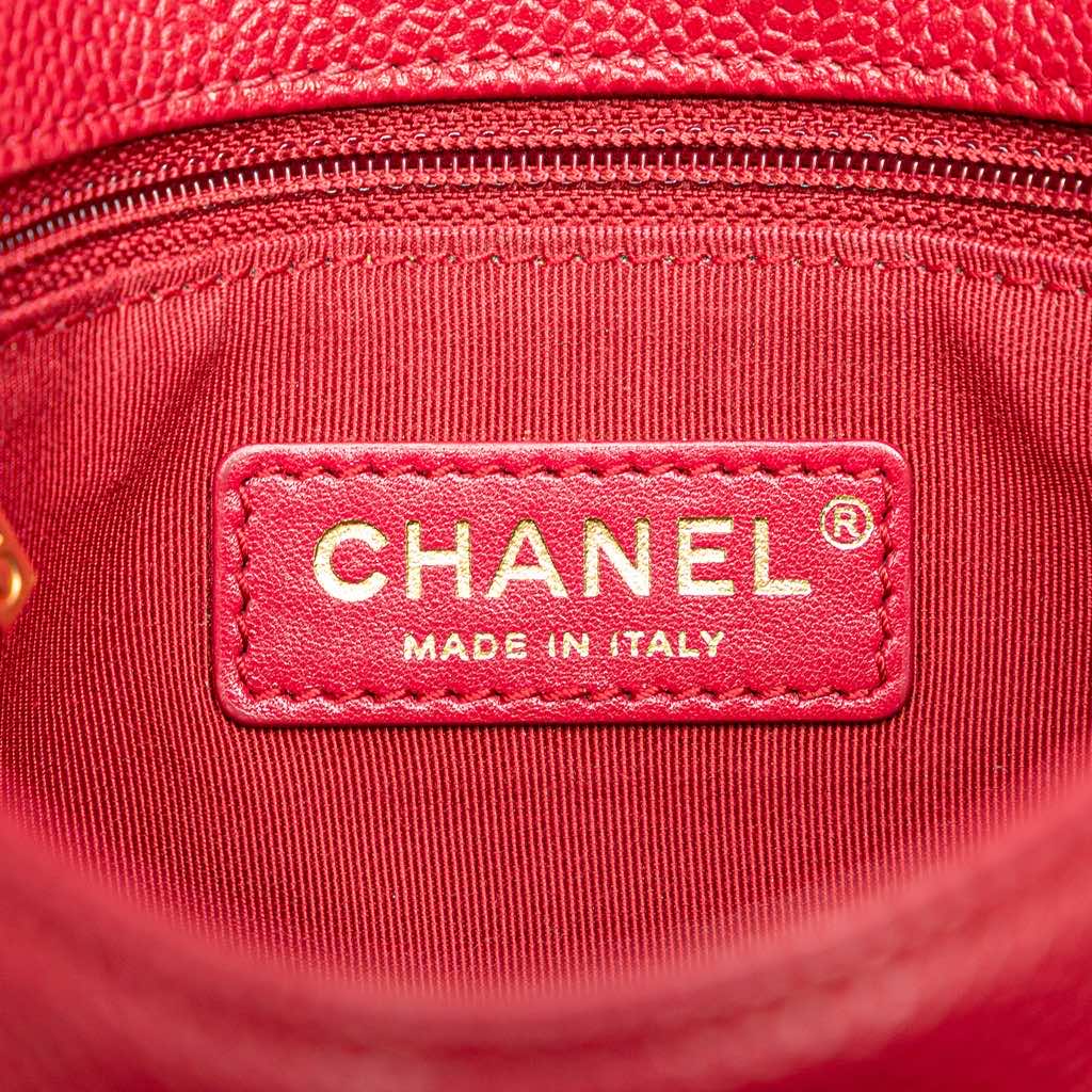 Chanel Mini Quilted Caviar Carry Around Flap - Side view