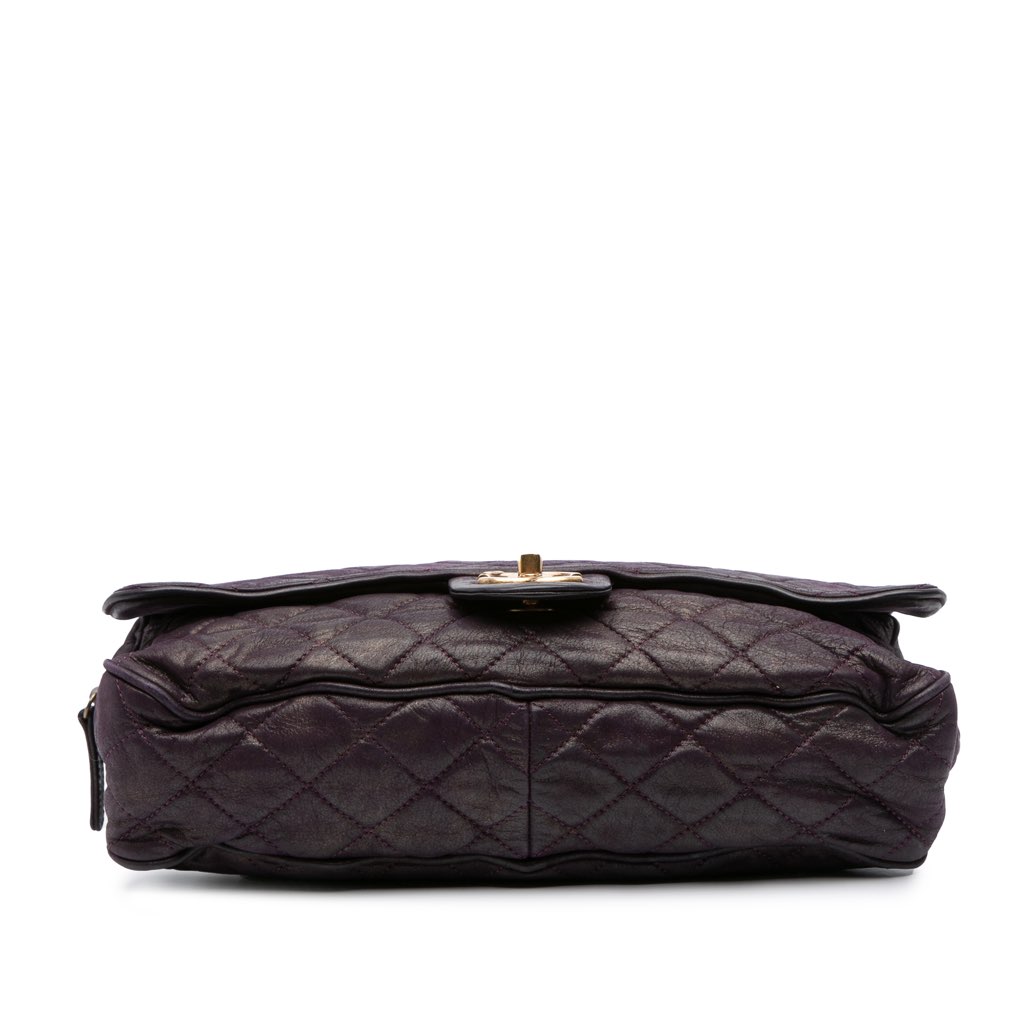 Chanel Large Quilted Iridescent Calfskin Shiva Flap - 3