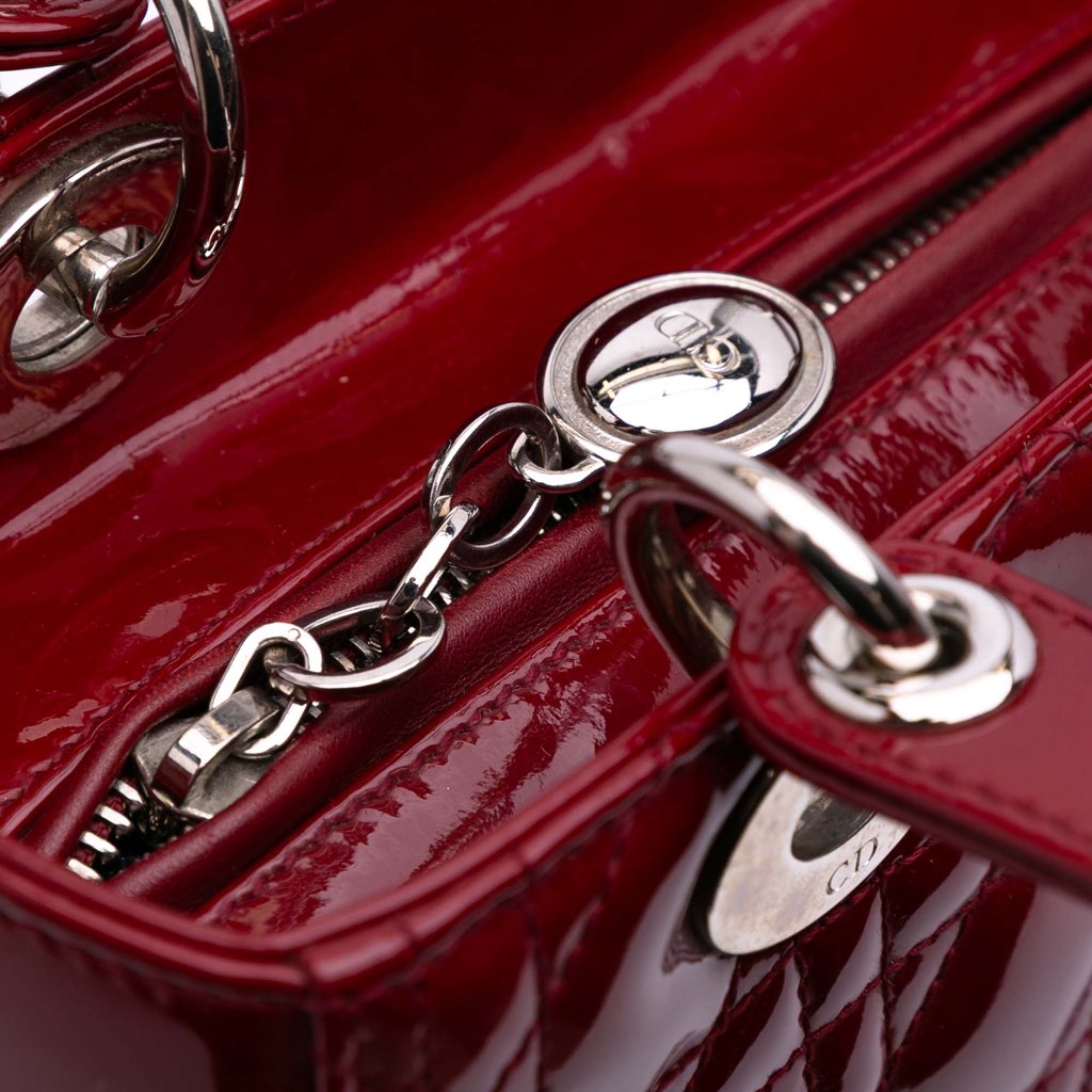 Dior Medium Patent Cannage Lady Dior - 5