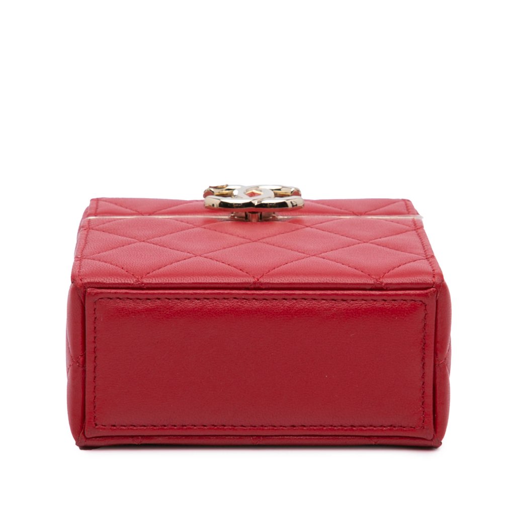 Chanel Small CC Lambskin Box Vanity with Chain - 3
